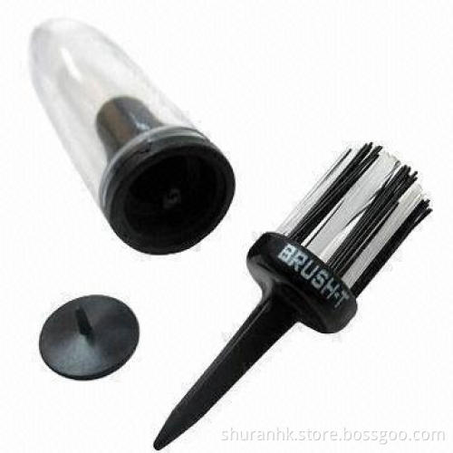 Golf plastic brush tee, customized logos are accepted